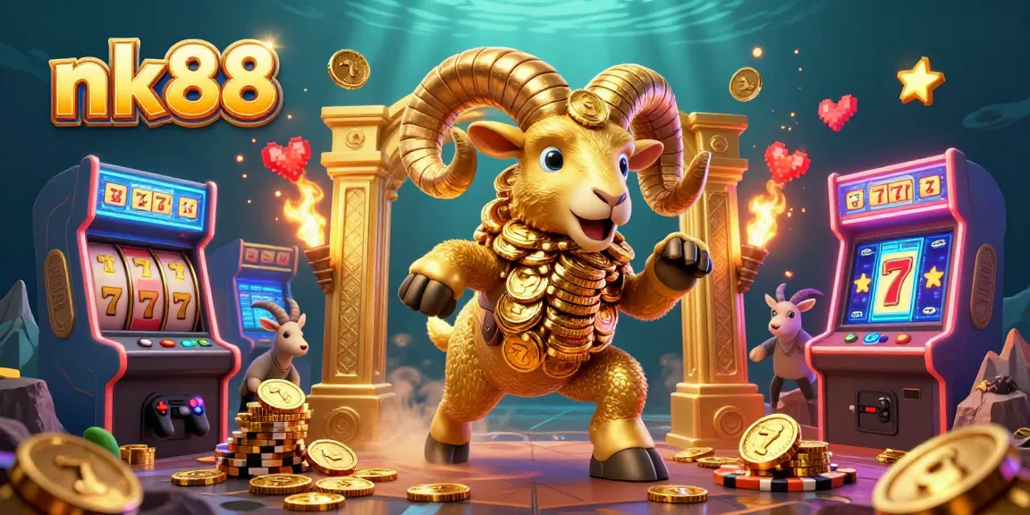Engage with nk88's vibrant slot machines and golden rewards in a thrilling casino atmosphere.