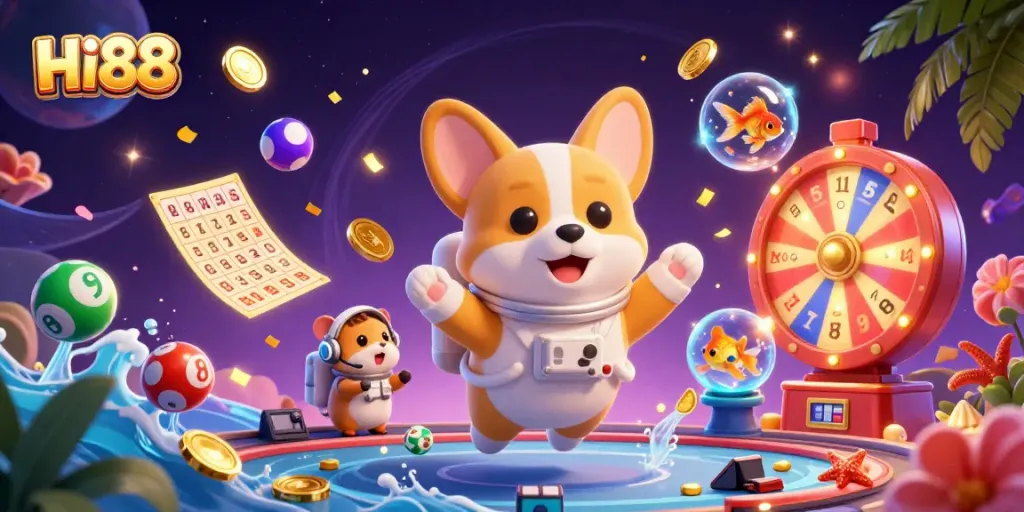 Engage with Hi88’s thrilling online gambling world, where excitement flows like money rain amidst vibrant games.