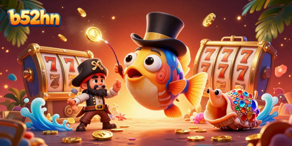 Engage with b52hn's thrilling slots featuring exciting golden coins and animated characters.