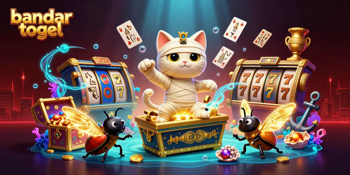 Engage with bandar togel through vibrant 3D illustration showcasing casino elements and dynamic characters.