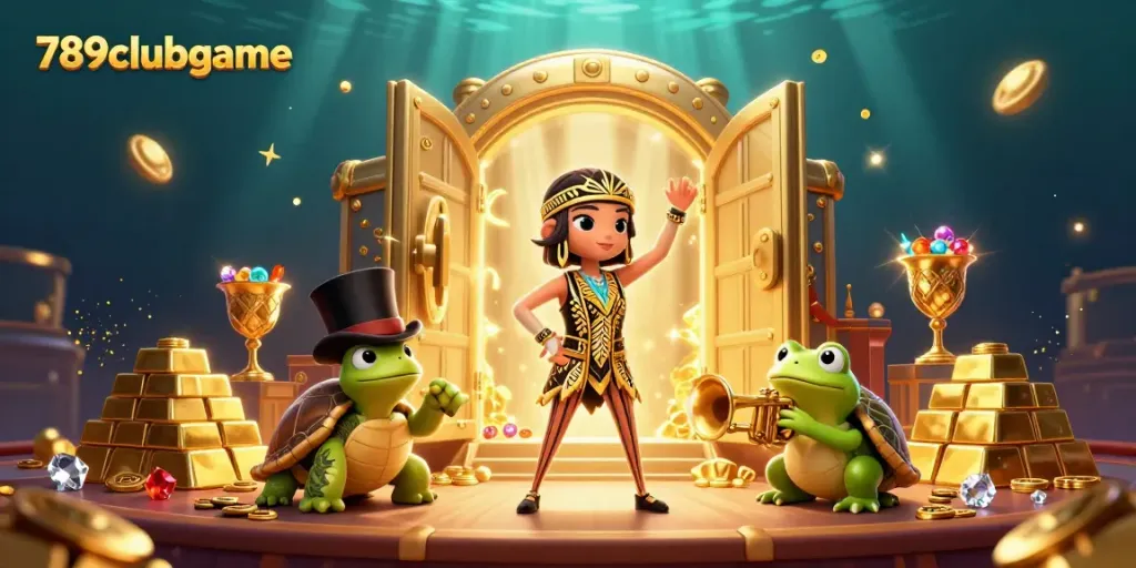 Experience the thrill of 789clubgame with vibrant characters and treasures of the gaming world.
