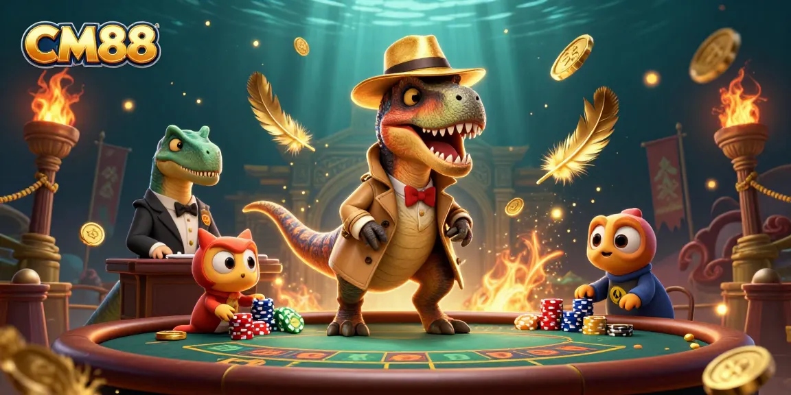 CM88 velociraptor card counter blends in at a blackjack table, illustrating dynamic casino action.